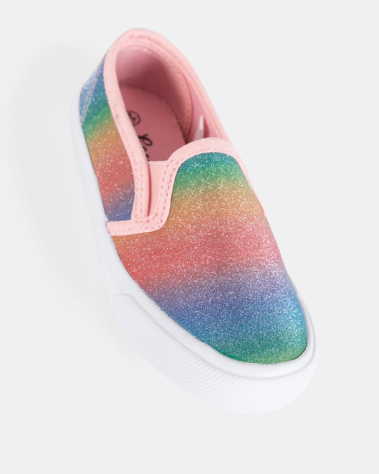 rainbow glitter trainers