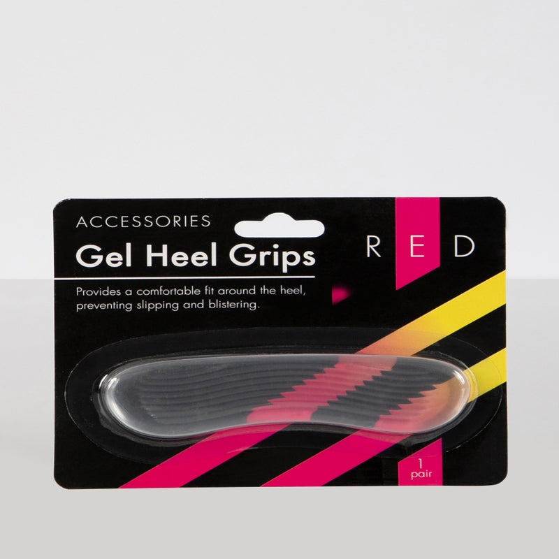 Gel Heel Grip Foot Care Comfort Insert Red